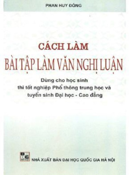 Học Liệu Số Cách Làm Bài Tập Làm Văn Nghị Luận