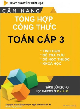Học Liệu Số Cẩm Nang Tổng Hợp Công Thức Toán Cấp 3