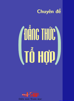 Học Liệu Số Chuyên Đề Đẳng Thức Tổ Hợp