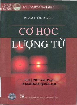 Học Liệu Số Cơ Học Lượng Tử