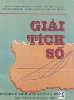 Sách Giải Tích Số