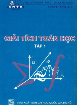 Sách Giải Tích Toán Học Tập 1