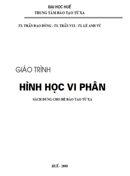 Sách Giáo Trình Hình Học Vi Phân
