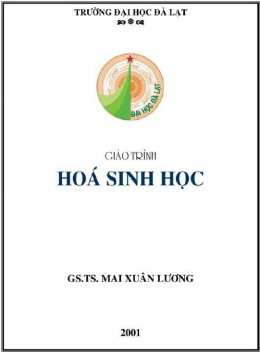 Sách Giáo Trình Hóa Sinh Học