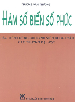 Sách Hàm Số Biến Số Phức