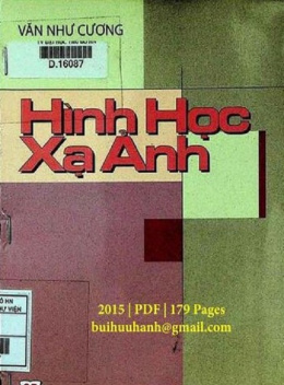 Sách Hình Học Xạ Ảnh
