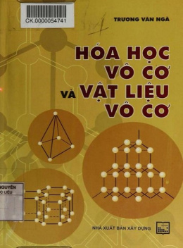 Sách Hóa Học Vô Cơ Và Vật Liệu Vô Cơ