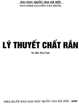 Sách Lý Thuyết Chất Rắn