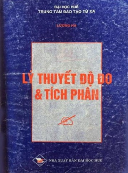 Sách Lý Thuyết Độ Đo Và Tích Phân