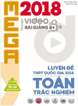 Sách Mega 2018 Luyện Đề Thpt Quốc Gia Năm 2018 Toán Trắc Nghiệm