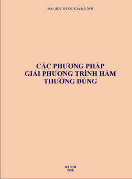 Các Phương Pháp Giải Phương Trình Hàm Thường Dùng