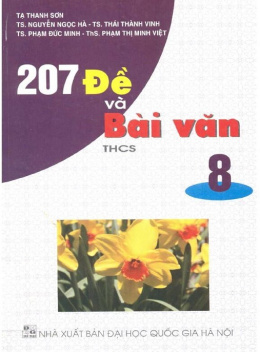 207 Đề Và Bài Văn Lớp 8