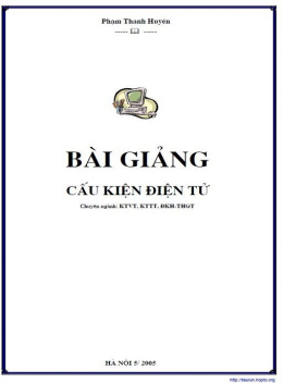 Bài Giảng Cấu Kiện Điện Tử