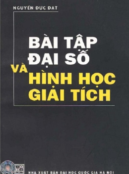 Học Liệu Số Bài Tập Đại Số Và Hình Học Giải Tích