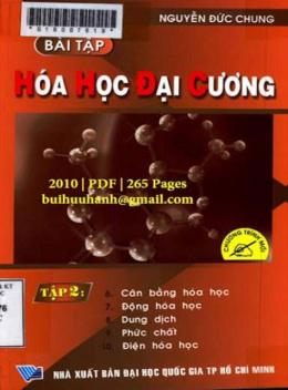 Học Liệu Số Bài Tập Hóa Học Đại Cương Tập 2