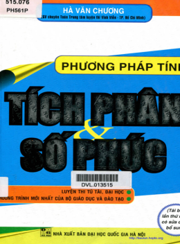 Phương Pháp Tính Tích Phân Và Số Phức