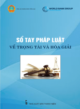 Sổ Tay Pháp Luật Về Trọng Tài Và Hòa Giải